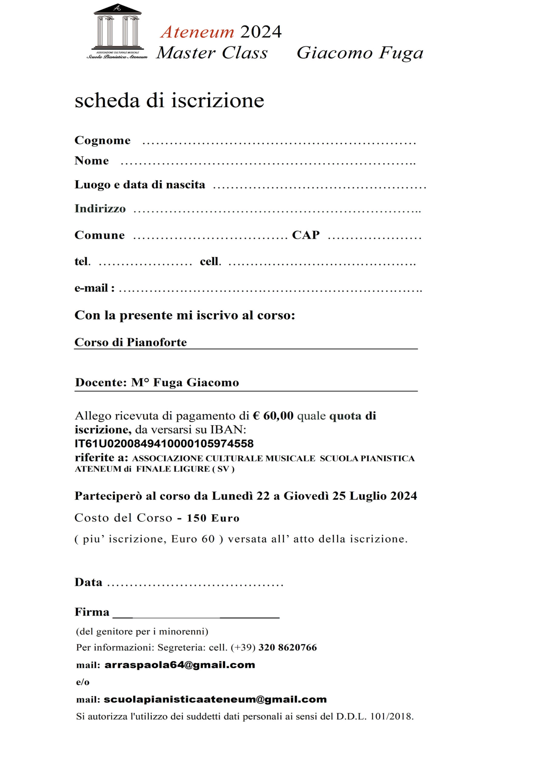 Iscrizione.masterclass.giacomofuga